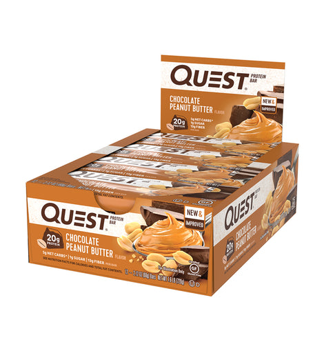 Quest Bar Chocolate Peanut Butter Box of 12 Bars