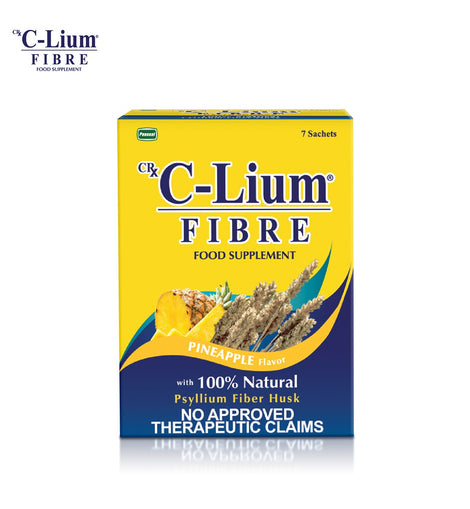 C-Lium Fibre, Pineapple Flavor, Psyllium Husk, 7 sachets