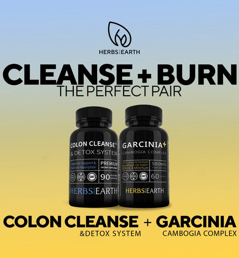 Garcinia Cambogia & Colon Cleanse - Detox Weight Loss Combo