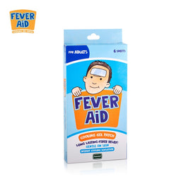 Fever Aid for Adults Cooling Gel Patch 1 Box (6sheets)