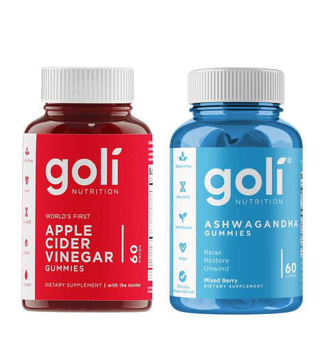 Goli Gummy Bundle Apple Cider Vinegar 60s & Ashwagandha 60s