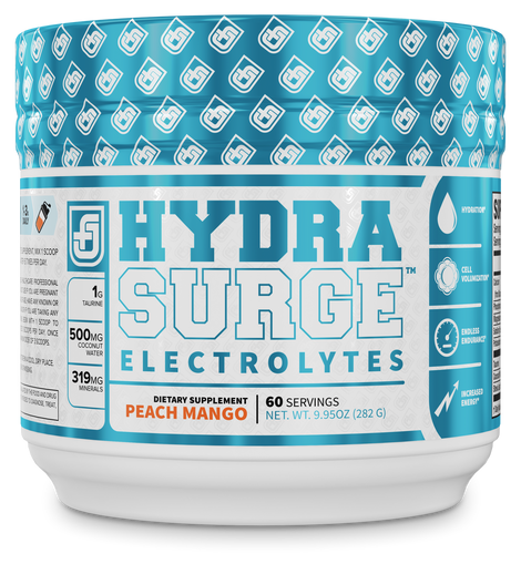 Jacked Factory Hydra Surge Premium Electrolytes w/Traacs Naturally Flavoured Peach Mango 60 Servings