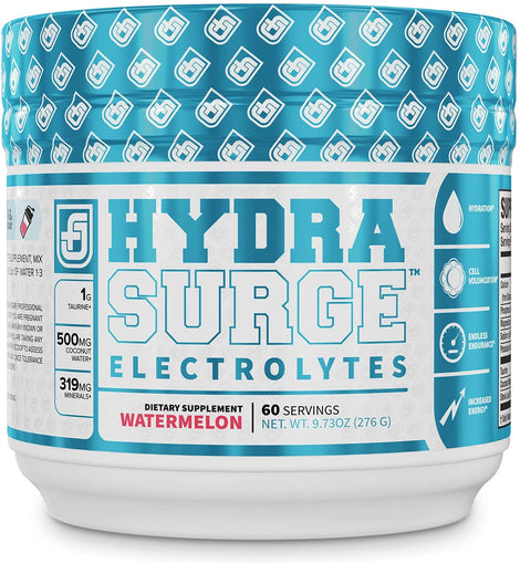 Jacked Factory Hydra Surge Premium Electrolytes w/Traacs Naturally Flavored Watermelon 60 Servings 9.73oz/276g