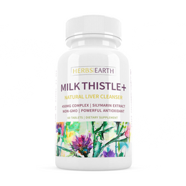 Milk Thistle+ Pure Silymarin Seed Powder 450mg 60 Tablets