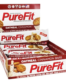 PureFit Bar Oatmeal Cinnamon Crunch Box of 15 Bars