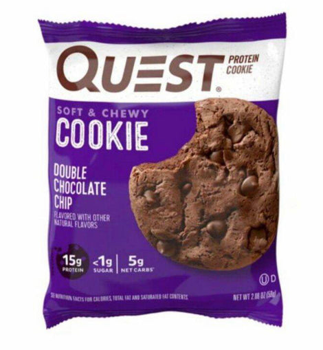 Quest Protein Double Chocolate Chip Cookies 59g