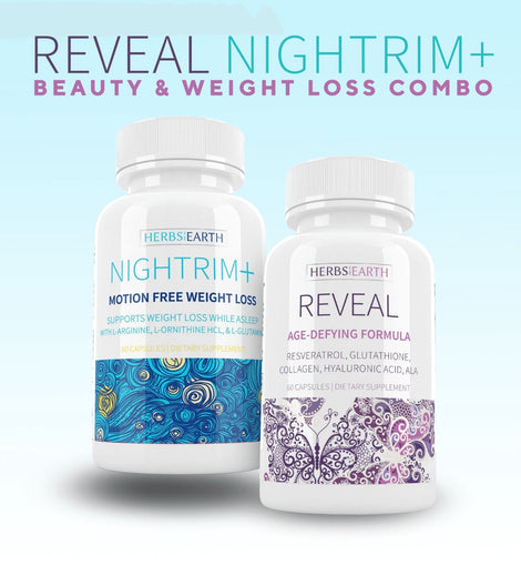 REVEAL Age Defy and NIGHTRIM+ Nighttime Weight loss Bundle from Herbs of the Earth