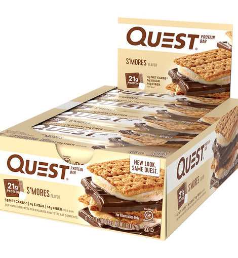 Quest Protein Bar S'mores Box of 12 Bars