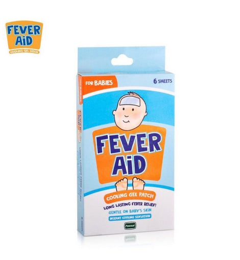 Fever Aid for Babies Cooling Gel Patch 1 box (6sheets)