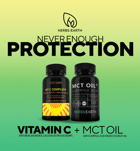 Vitamin C 500mg 50s + MCT OIL 3000mg 120s Combo