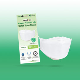 Happy Life Adult White KF94 Face Mask 1 pc